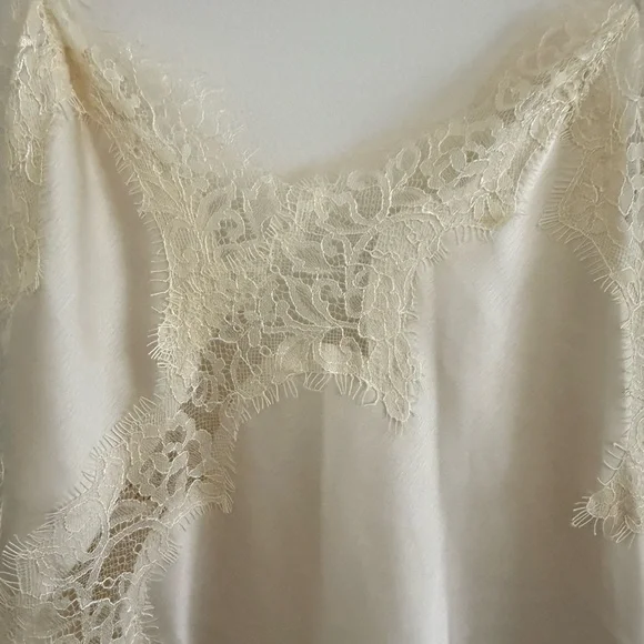 Zara ZW COLLECTION ASYMMETRIC LACE DRESS cream - Picture 4 of 7